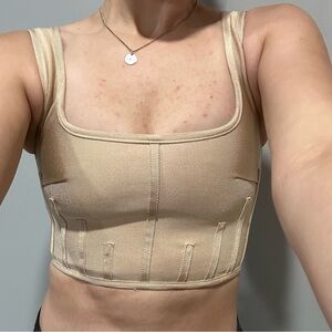 Missguided Nude Cropped Top